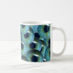 creepy eyeballs coffee mug