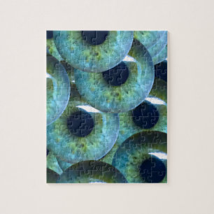 creepy eyeballs jigsaw puzzle