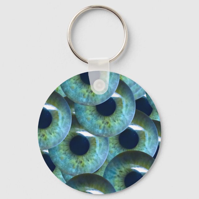 creepy eyeballs key ring (Front)