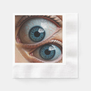 Creepy eyeballs napkin