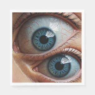 Creepy eyeballs napkin