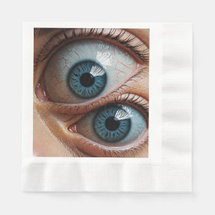 Creepy eyeballs napkin