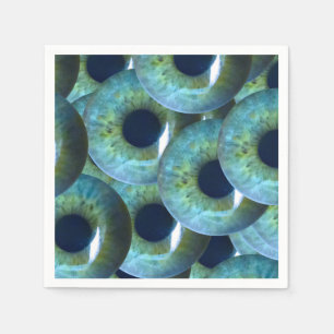 creepy eyeballs paper napkins
