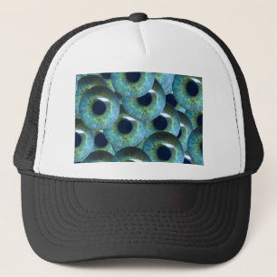 creepy eyeballs trucker hat