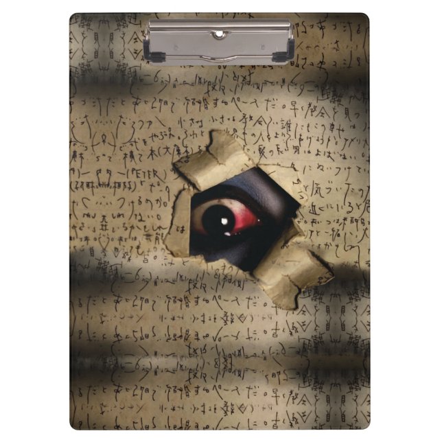 Creepy Eyes V02 Clipboard (Front)