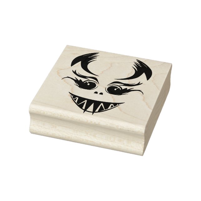 Creepy Face Rubber Stamp (Stamp)