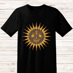 Creepy face smiling sun T-Shirt