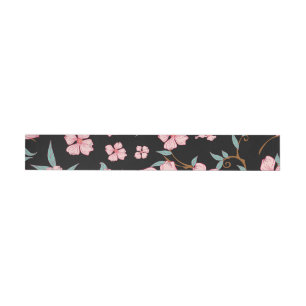Creepy Flowers Pattern 5 Wrap Around Label