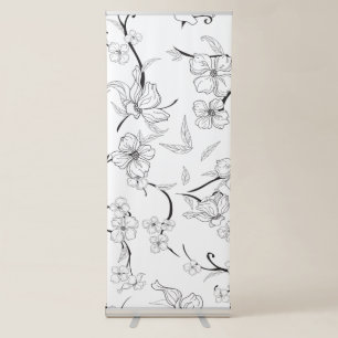 Creepy Flowers Pattern 7 Retractable Banner