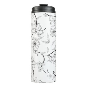 Creepy Flowers Pattern 7 Thermal Tumbler
