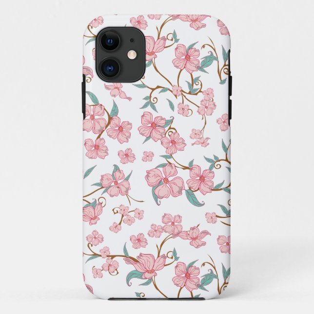 Creepy Flowers Pattern Case-Mate iPhone Case (Back)