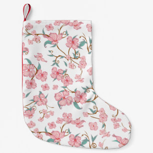 Creepy Flowers Pattern Small Christmas Stocking