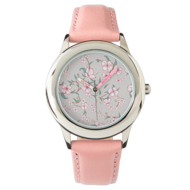 Creepy Flowers Pattern Watch (Front)