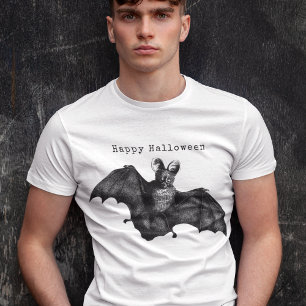 Creepy Flying Vintage Bat Halloween T-Shirt