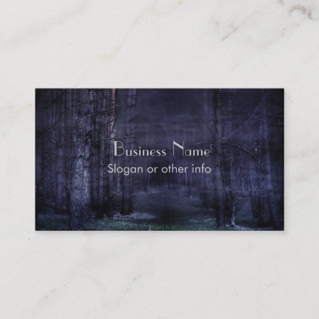 Creepy Forest Business Card (Front)