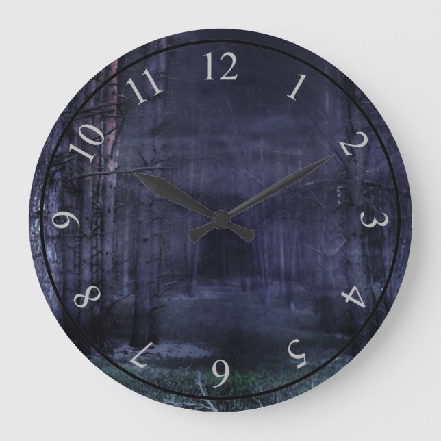 Creepy Forest Large Clock (Front)