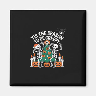 Creepy Funny Skeleton Halloween Spooky Magnet