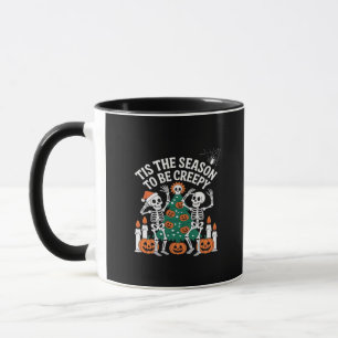 Creepy Funny Skeleton Halloween Spooky Mug
