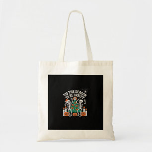 Creepy Funny Skeleton Halloween Spooky Tote Bag