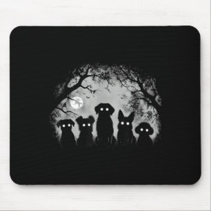 Creepy Funny Spooky Dog Alt Goth Grunge Horror Mouse Mat
