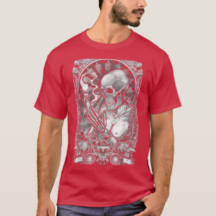 Creepy Girl Skeleton Occult Witch Candle Lady Of T T-Shirt