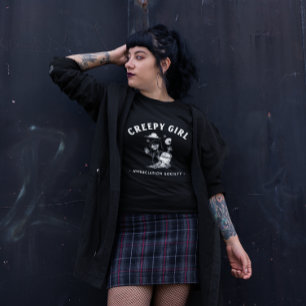 Creepy Girls Appreciation Society Halloween Goth T-Shirt