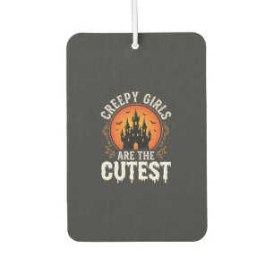 Creepy Girls Are The Cutest Gothic Halloween Desig Car Air Freshener