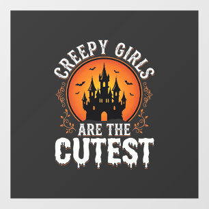 Creepy Girls Are The Cutest Gothic Halloween Desig Window Cling