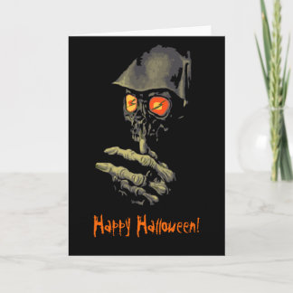 Creepy Glowing Eyes Halloween Card