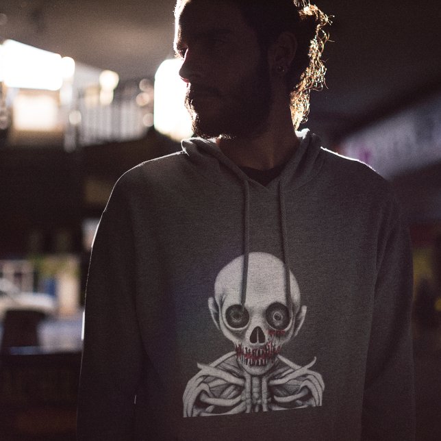 Creepy Gothic Deformed Skeleton Zombie Monster  Hoodie (Creator Uploaded)