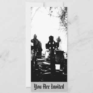 Creepy Gothic Graveyard Invitation