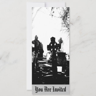 Creepy Gothic Graveyard Invitation