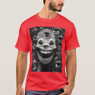 Creepy gothic grin of the abyss Horror Nightmarish T-Shirt