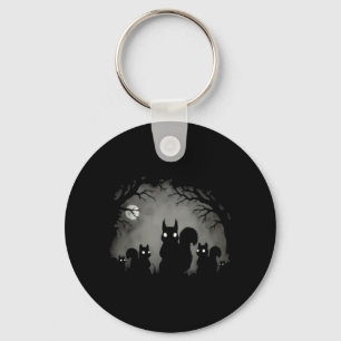 Creepy Gothic Squirrel Aesthetic Horror Grunge Key Ring