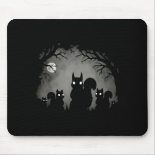 Creepy Gothic Squirrel Aesthetic Horror Grunge Mouse Mat
