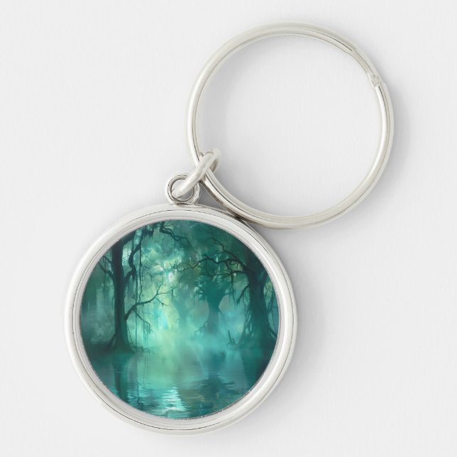 Creepy Green Swamp  Key Ring (Front)