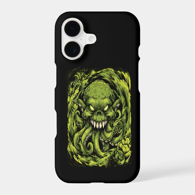 Creepy Green Tentacle Monster Phone Case (Back)