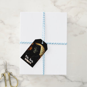 Creepy Grim Reaper Birthday Gift Tags