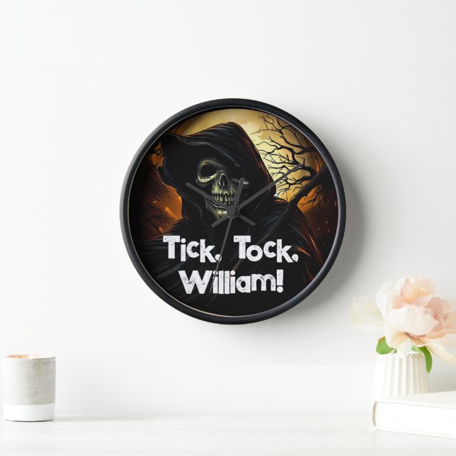 Creepy Grim Reaper  Clock (Home)