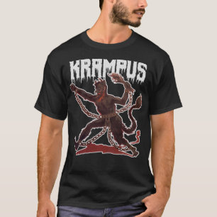 Creepy Gruss Vom Krampus Demon Christmas Devil Kra T-Shirt