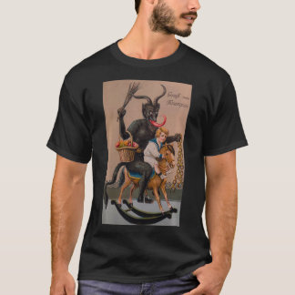 Creepy Gruss Vom Krampus Demon Christmas Devil Kra T-Shirt