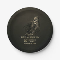 Creepy Hair Skull RIP to Her 20s Birthday Party