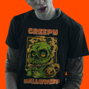 Creepy Halloweed Funny Stoner Halloween T-Shirt