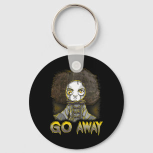 Creepy Halloween Doll Scary Horror Monster Face Go Key Ring