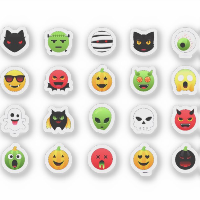 Creepy Halloween Emoji (Front)