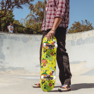 Creepy Halloween Essentials Skateboard