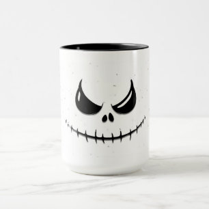 Creepy Halloween Face Scary Smile Mug