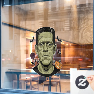 Creepy Halloween Monster Spooky Frankenstein Window Cling