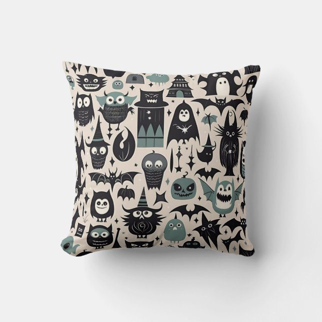 Creepy Halloween Night  Cushion (Front)