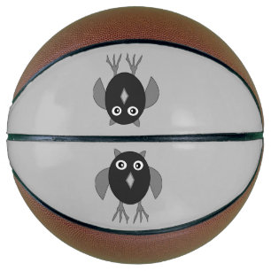 Creepy Halloween Owl Basketballs